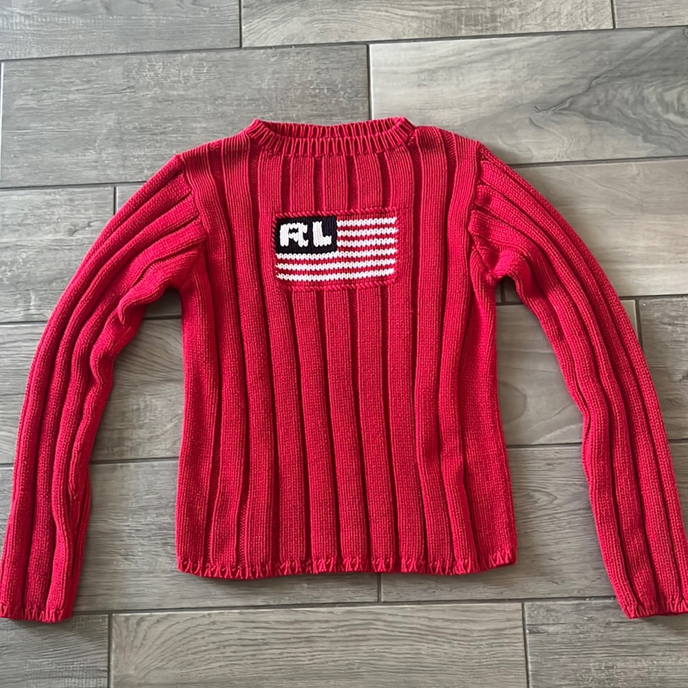 Ralph Lauren flag sweater vintage